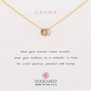 Dogeared Brand Karma Mixed Metal Necklace